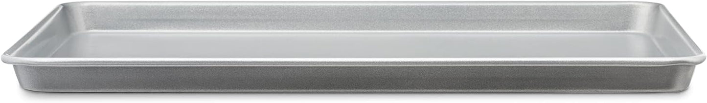 Amazon Basics Ceramic Nonstick Baking Sheets & Cooling Rack Set, Non-Toxic, Half Sheet Size, 2-Pack, Gray