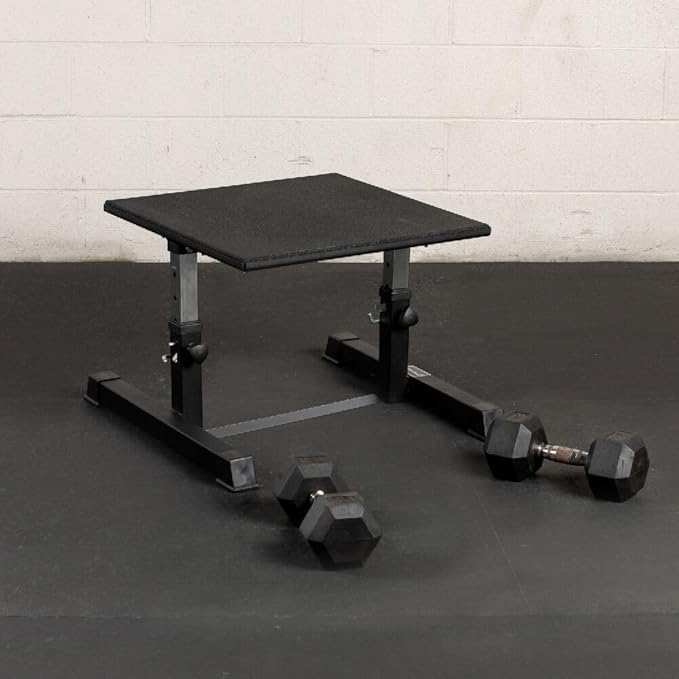 Titan Fitness Adjustable Plyometric Box, 24in Platform, 4 Adjustable Heights, Steel Plyo Box for Jump, Crossfit, MMA Training
