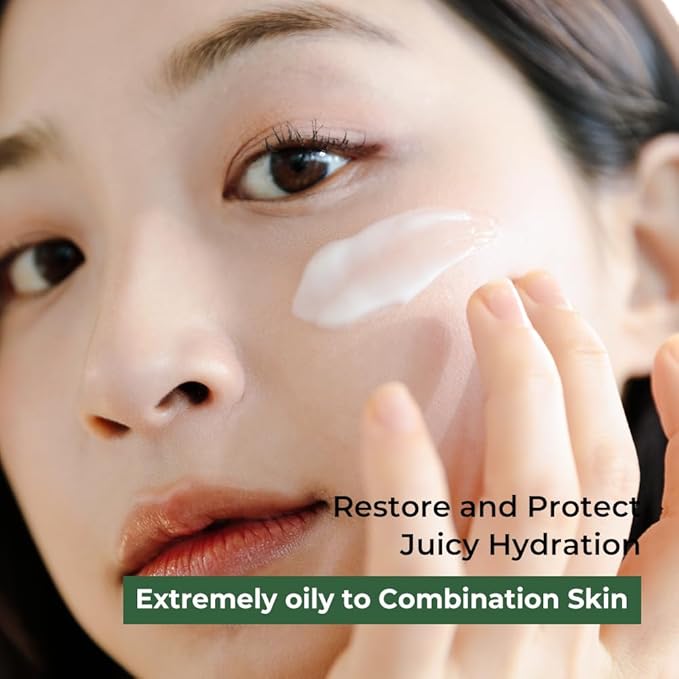 Original Wormwood Calming Watery Cream – Korean Lightweight Gel Moisturizer for Oily, Combination & Sensitive Skin, Hydrating Aloe & Squalane, Non-Greasy, Quick Absorbing, 3.38 oz.