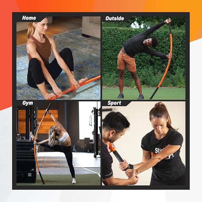 3 Stick Training Bundle | Mobility Stick to Improve Flexibility, Mobility, and Strength with Active Stretching for Golf, Running, Fitness, Pickleball, and More