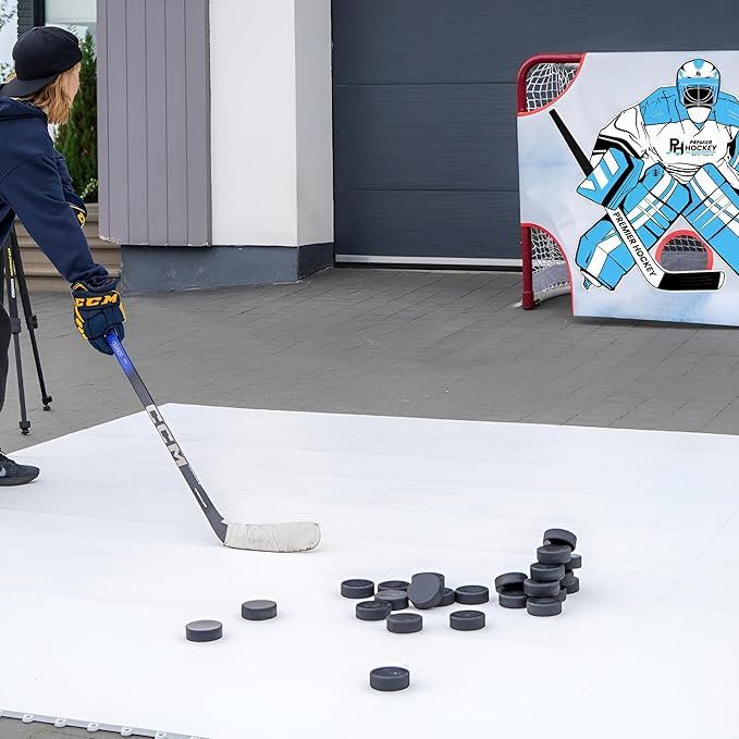 Premier Sports – Hockey Flooring Tiles for Training - 15 Pack of 12 x 12“ – Hockey Floor Mat for Creating Training Space - Hockey Training Equipment – for Hockey Stickhandling and Shooting Practice