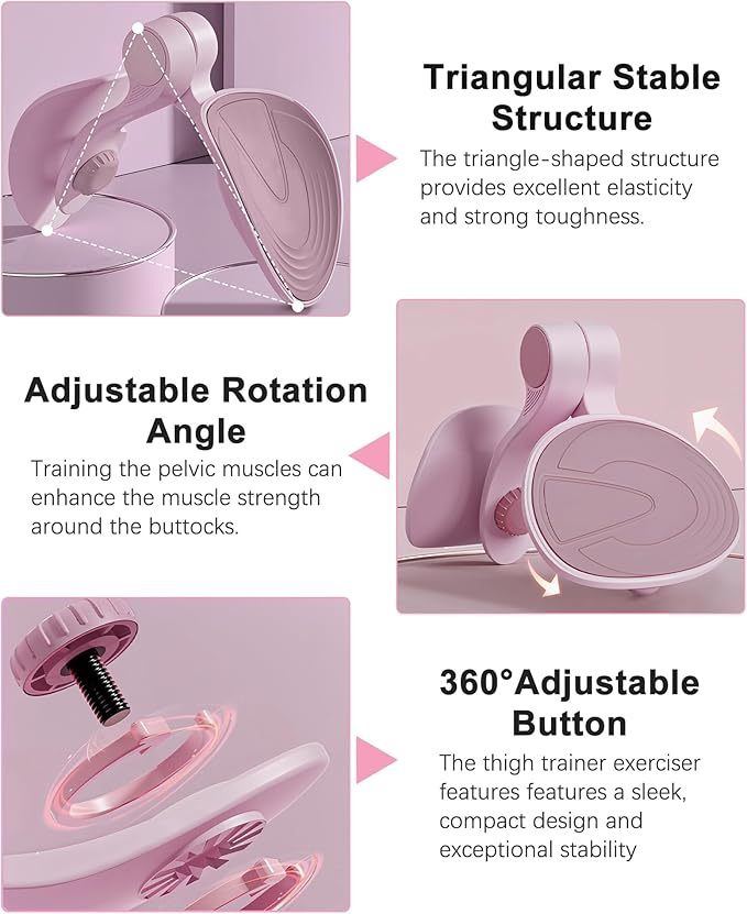 Hip Trainer Kegel Exerciser, Pelvic Floor Trainer, Kegel Trainer for Postpartum Rehabilitation, Trimmer Inner Thigh, Thigh Toner Workout
