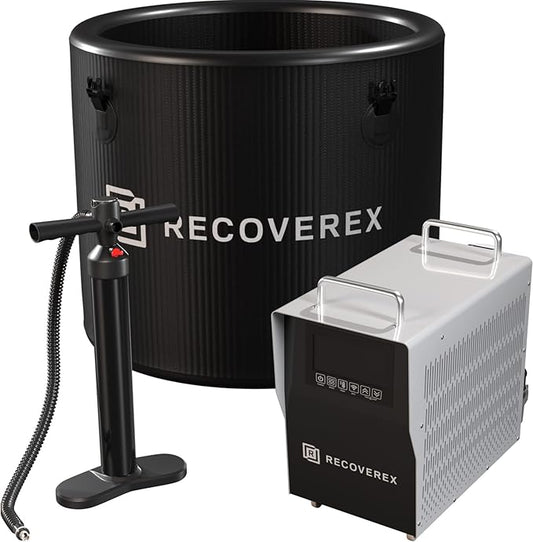 Cold Plunge Tub, 88 Gallon, 0.8 Horsepower – Heavy-Duty Ice Bath Tub for Athletes, Portable Cold Plunge Chiller with Water Treatment Kit, Immersion Therapy, WiFi Control, Backpack & Wheels