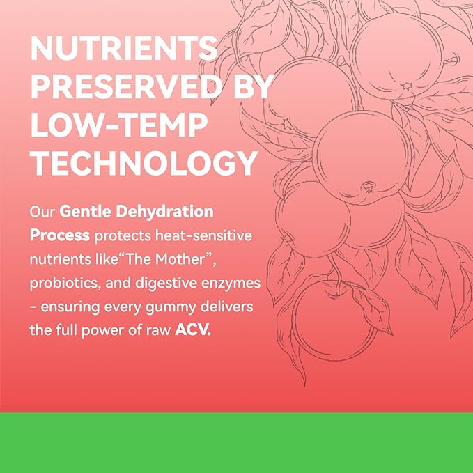 Apple Cider Vinegar Gummies, ACV Gummies, Detox Cleanse for Weight Loss, Weight Loss for Women - Gut Health & Digestive Comfort - Vegan, Gluten-Free, Non-GMO - Apple Flavor, 60 Count