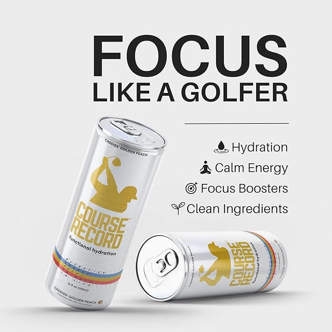 Functional Hydration Drink for Golfers β COURSE RECORD Variety Pack β Electrolytes, Calm Energy & Focus β Healthy Sports Drink β 12-Pack (12oz Cans) β Low Sugar, Low Caffeine