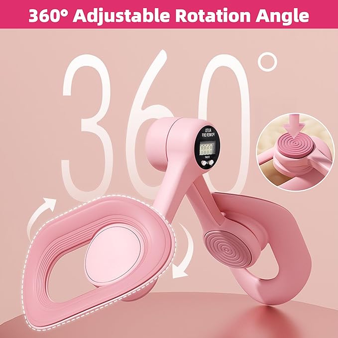 Thigh Master, Pelvic Floor Strengthening Device with Display Counter Hip Trainer Kegel Exerciser, Leg Inner Thigh Trainer Pelvic Floor Muscle Trainer, Thigh Exercise Workout Equipment for Home