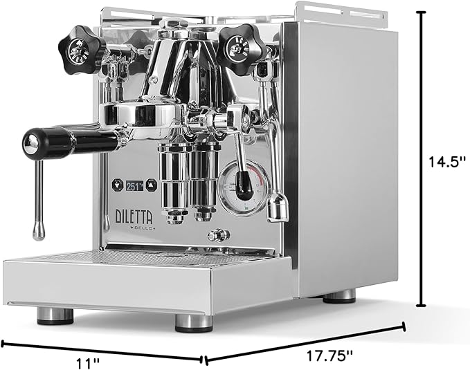 Diletta Bello+ Espresso Machine (Stainless Steel)