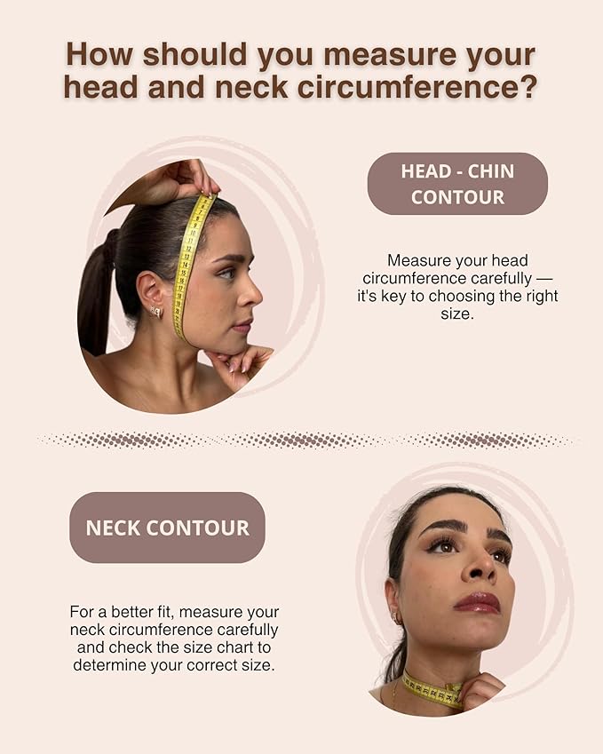 SHAPE CONCEPT Chin Strap for Sleeping 320 with Powernet, Otoplasty Headband, Double Chin Reducer and Ear Correctors