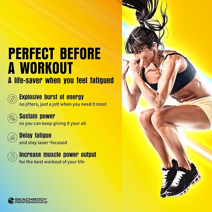 BODi Energize Pre Workout Powder - Beta-Alanine, Quercetin & Low-Dose Caffeine Formula for Enhanced Energy & Focus, Increase Energy & Endurance Supplement, Lemon Flavored, 40 Servings