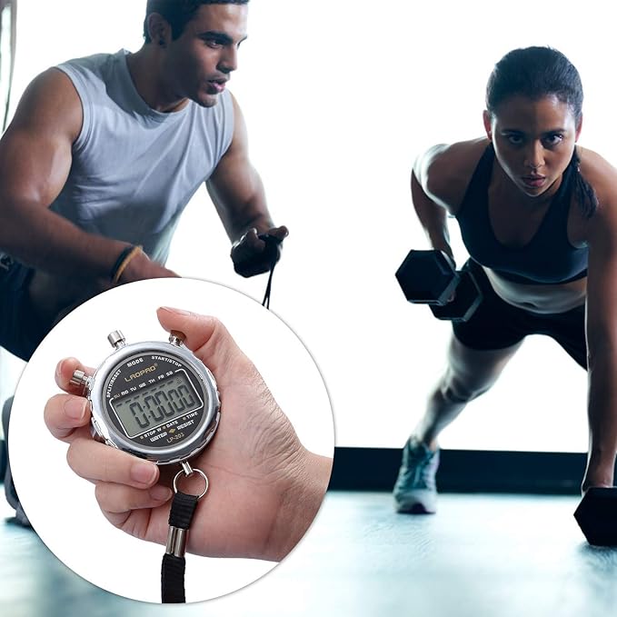 LAOPAO Melt Stopwatch, Clock Daily Rainproof Digital Timer for Sports Match,Competition,Coach,Referee,Training,Timing