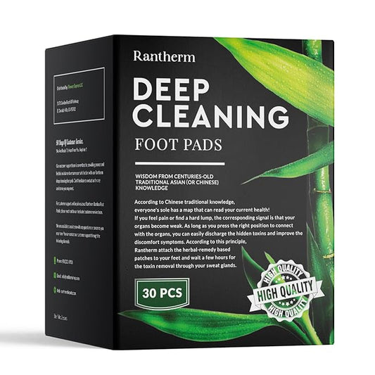 Premium Deep Cleansing Foot Patches Pads: Bamboo Wood Ginger Feet Pads for Promoting Daily Relaxation and Sleeping 30 Packs