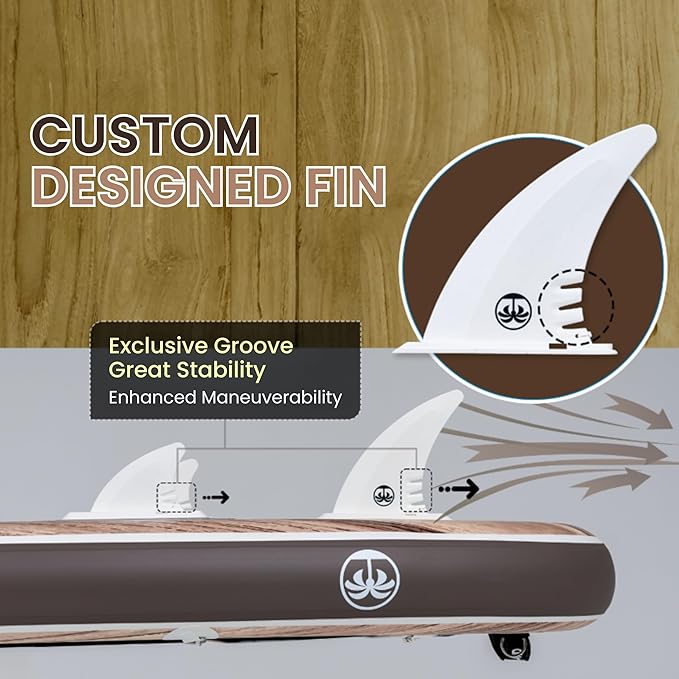 TRUISLAND Inflatable Paddle Board, Stand Up Paddle Board with Backpack, Non-Slip Thickened Deckpad, Waterproof Phone Case, Leash, Paddle, Hand Pump