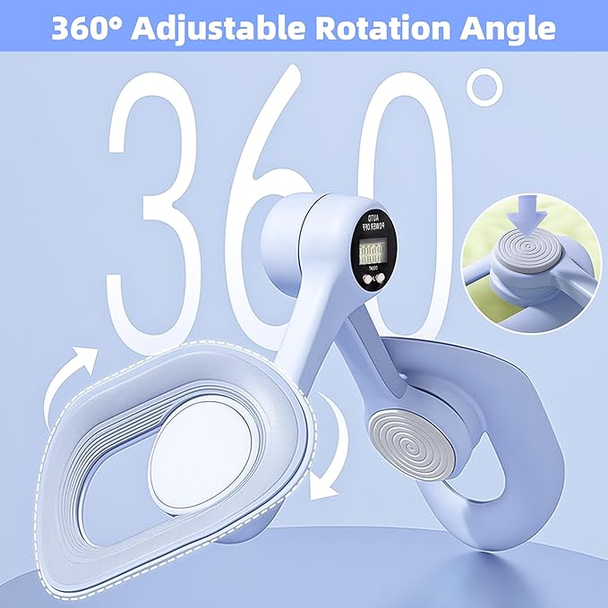 Thigh Master, Pelvic Floor Strengthening Device with Display Counter Hip Trainer Kegel Exerciser, Leg Inner Thigh Trainer Pelvic Floor Muscle Trainer, Thigh Exercise Workout Equipment for Home