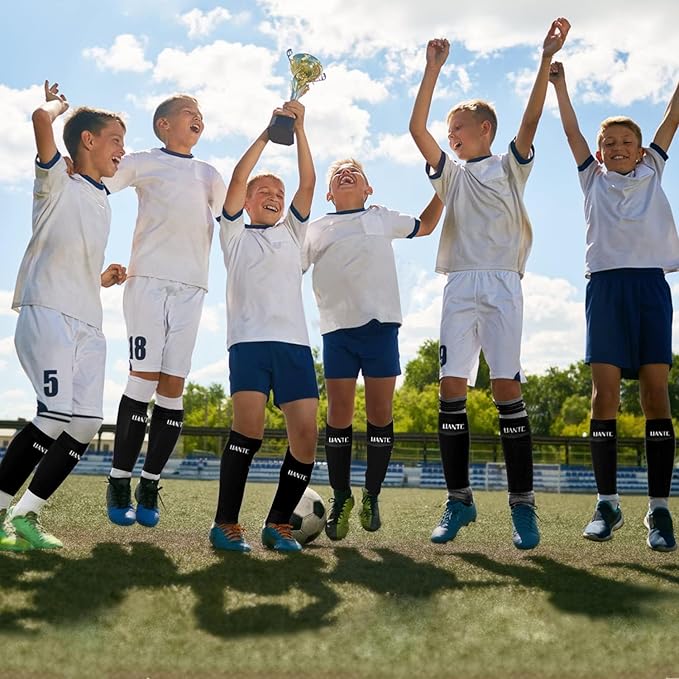 Shin Guards - Soccer Shin Guards with Cushion Protection for Kids/Adults