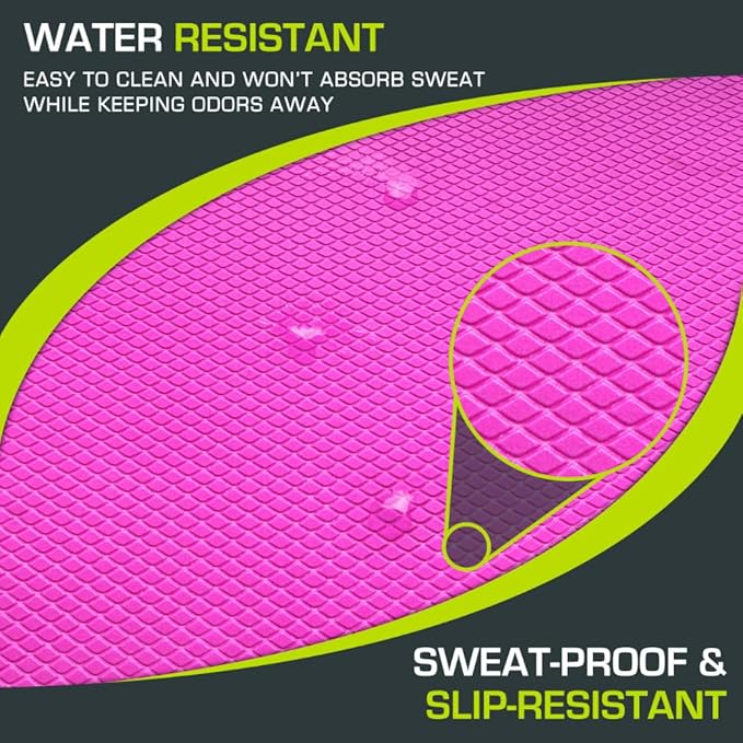ProsourceFit Exercise Balance Pad – Non-Slip Cushioned Foam Mat & Knee Pad for Fitness and Stability Training, Yoga, Physical Therapy 15.5”x12.75”