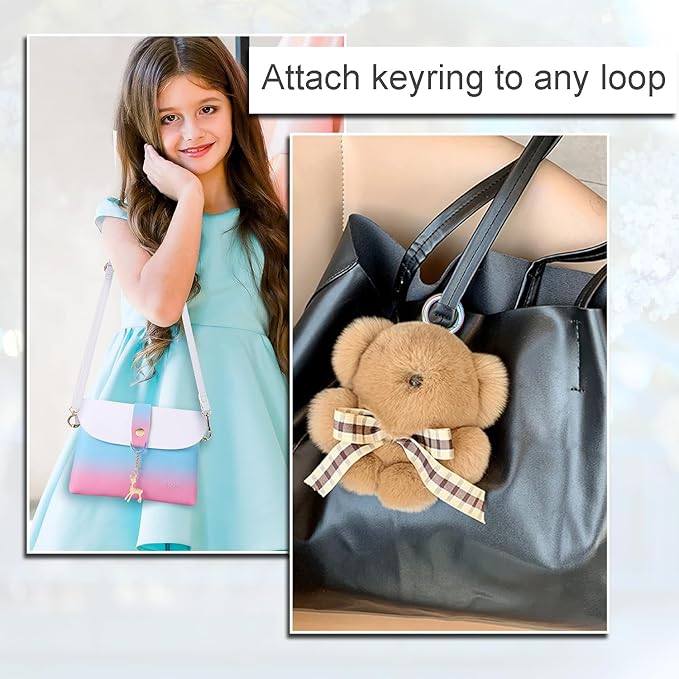 10Pack 3/4 Inch Round Carabiner, Metal Keychain Rings Spring O Ring for Purse Shoulder Bag Chain Ring Clip Replacement Paracord Keychain Lanyard Leather DIY Crafts (Rainbow)