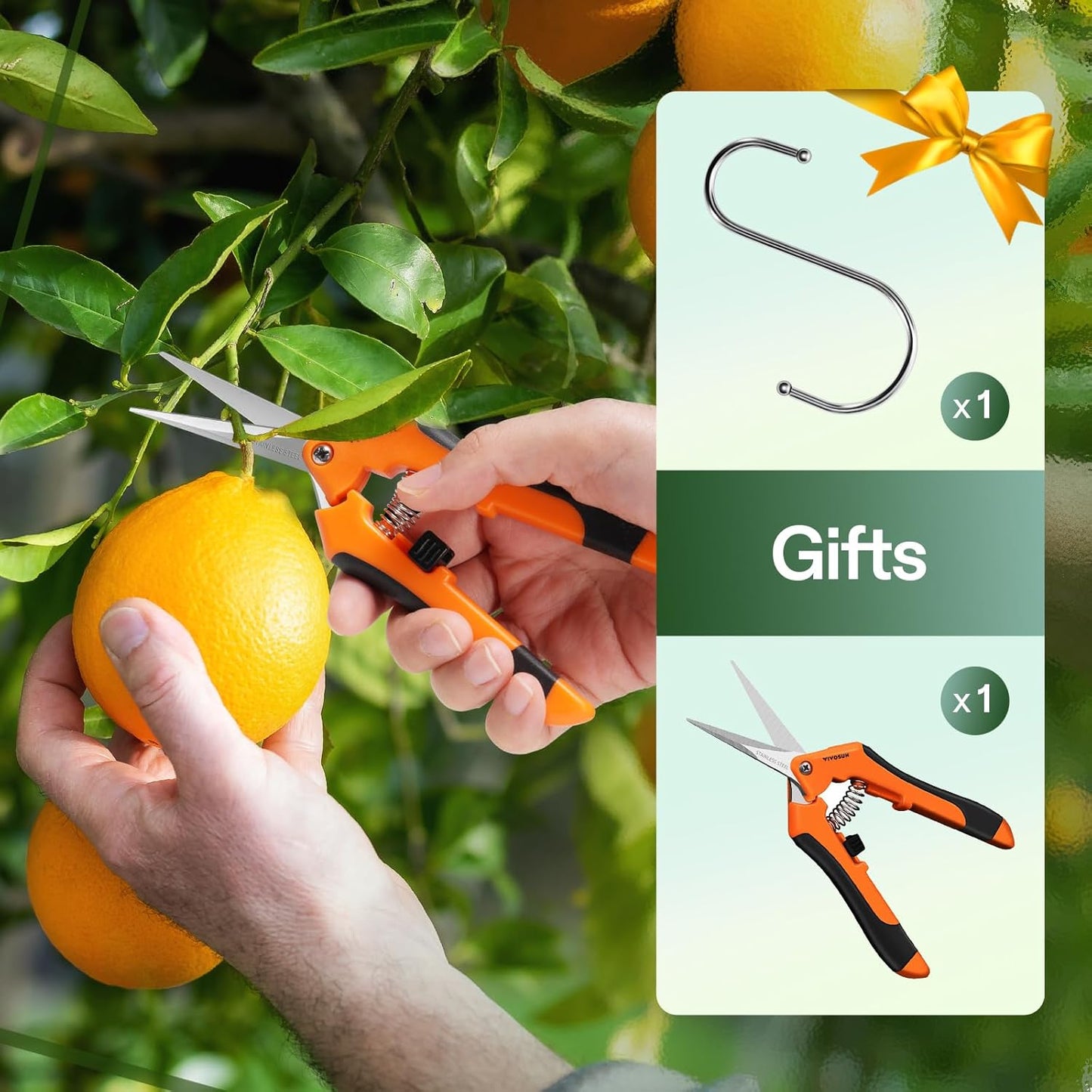 VIVOSUN 4-Layer Mesh Drying Rack Hanging Design with Green Zippers for Dehydrating, Indoor and Outdoor Pruning Shears Included