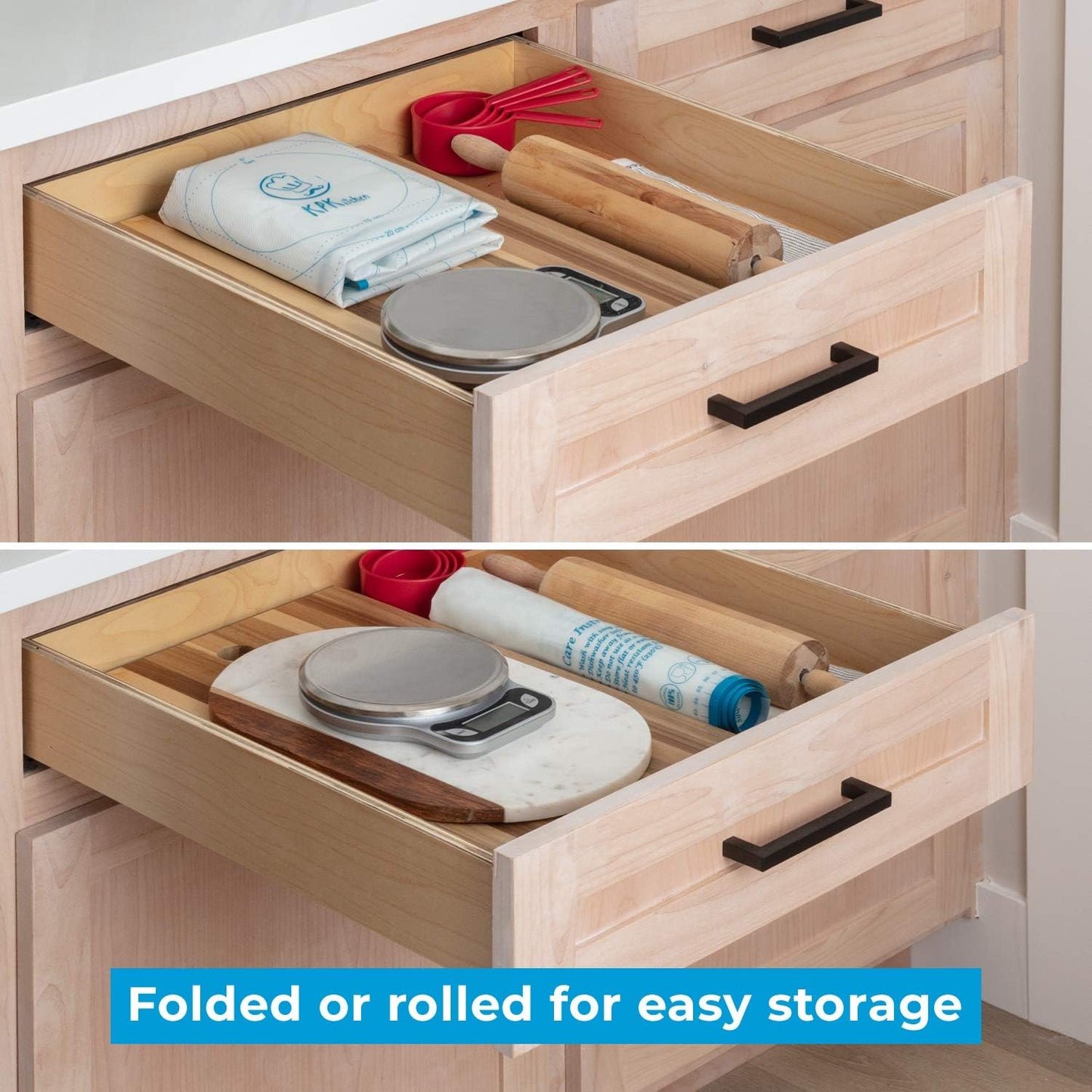XXL Silicone Pastry Mat β Non-Slip, Easy-Clean Rolling Mat for Dough, Cookies, Pizza & Fondant β Extra Large 23.5β x 31.5β Baking Mat with Printed Measurements & Conversion Chart