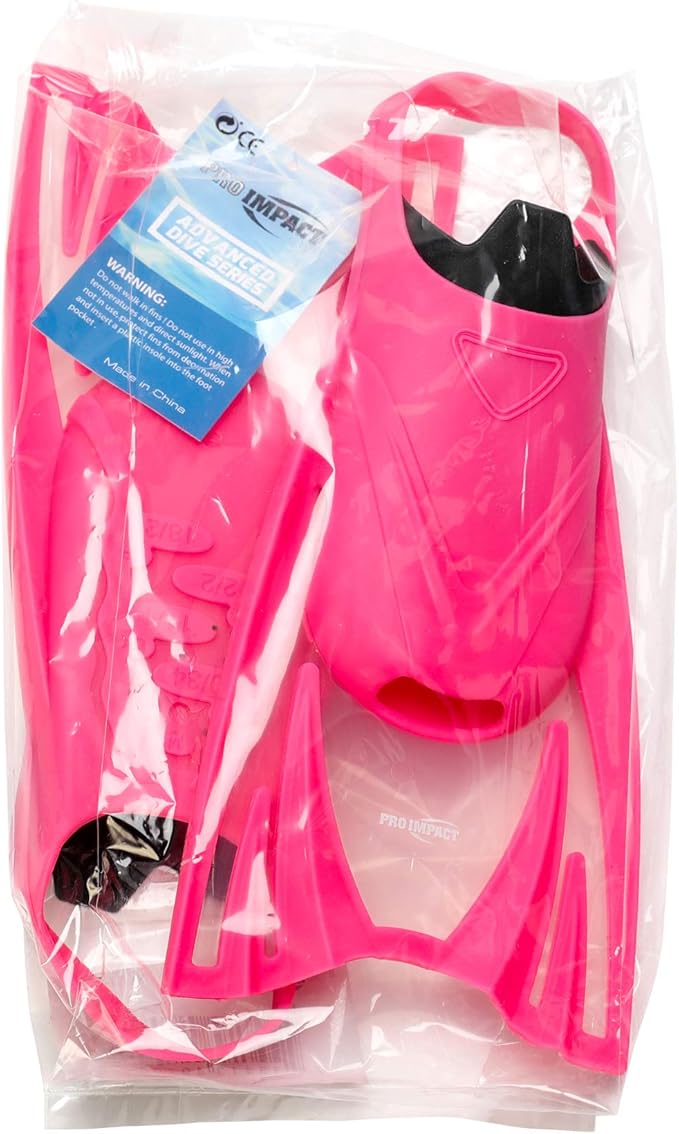 PRO IMPACT Swim Fins for Adults & Kids - Premium Scuba Diving Fins, Snorkeling Flippers for Men & Women - Versatile Swim Training Fins for Lap Swimming, Water Sports & Ocean Adventures