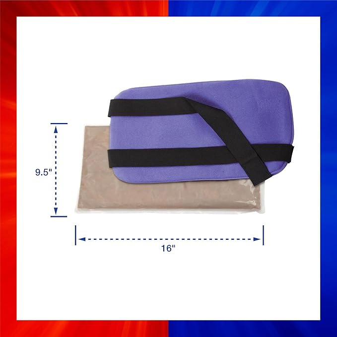 ThermiPaq Reusable Ice Pack and Hot Cold Pack For Injuries - Shoulder, Elbow, Ankles, Back and Knee Ice Pack, X-Large, 9.5 inches x 16 inches, Microwave Heating Pad