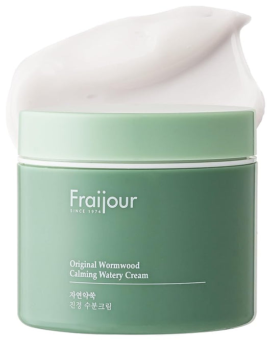 Original Wormwood Calming Watery Cream – Korean Lightweight Gel Moisturizer for Oily, Combination & Sensitive Skin, Hydrating Aloe & Squalane, Non-Greasy, Quick Absorbing, 3.38 oz.