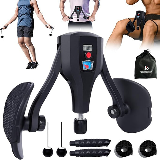 Thigh Trainer 0-132 lbs Adjustable Resistance Pelvic Floor Muscle Kegel Exerciser, Thigh Exerciser & Booty Trainer for Women & Men, Pelvic Floor Exercise Workout Machine