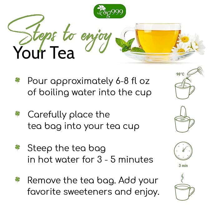 TOG999, Premium 120 Thyme Leaf Tea Bags, 100% Natural & Pure Thyme Leaves. Loose Leaf Thyme Herbal Tea. Thyme Leaf Tea. No Sugar, No Caffeine, No Gluten, Vegan.