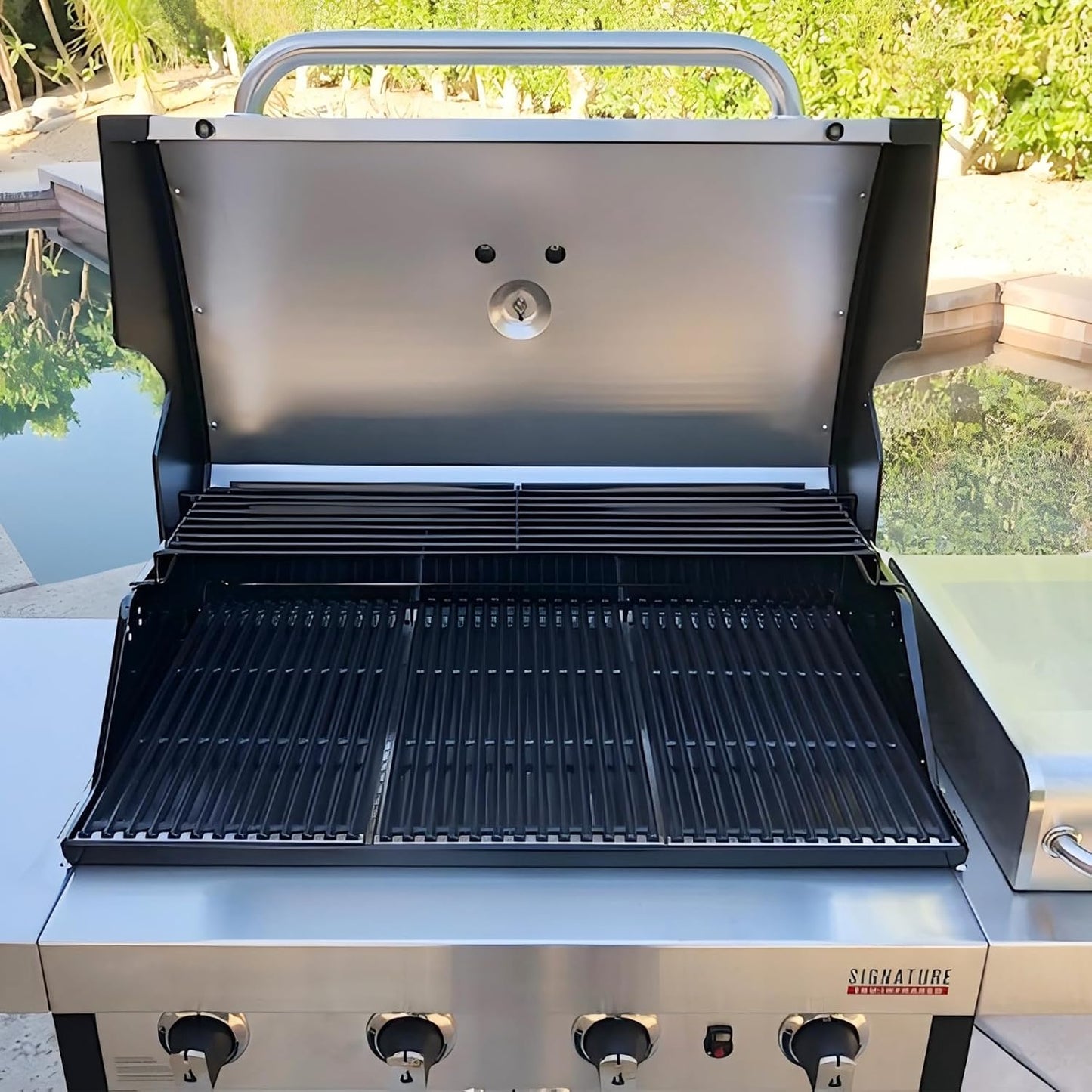 17 x 9 1/2 inch Grill Grate for Charbroil Tru Infrared 4 Burner 463255020 463242715 463242716 463276016 466242715 463257520 466242815 466242816, G541-0016-W2 for Charbroil Grill Grates