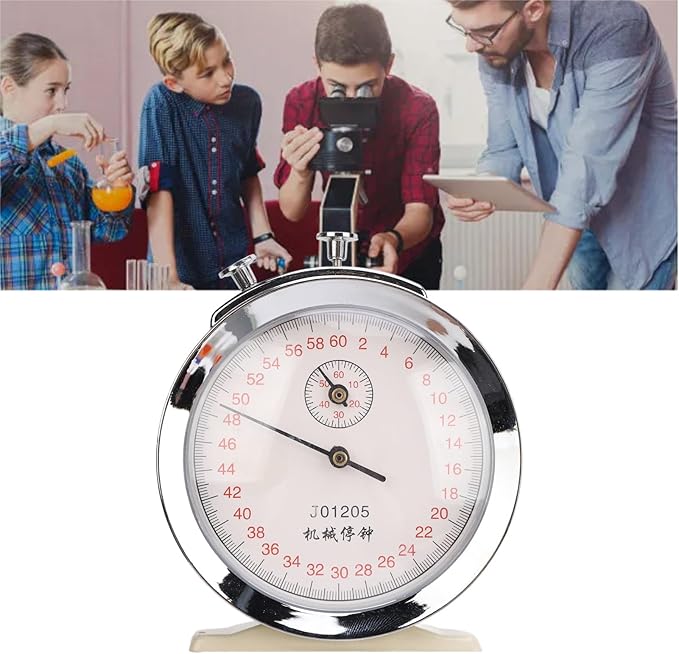 Mechanical Stop Watch, J01205 60 Second Sports Chronograph Running Timer for Physical Experiments Running Cycling