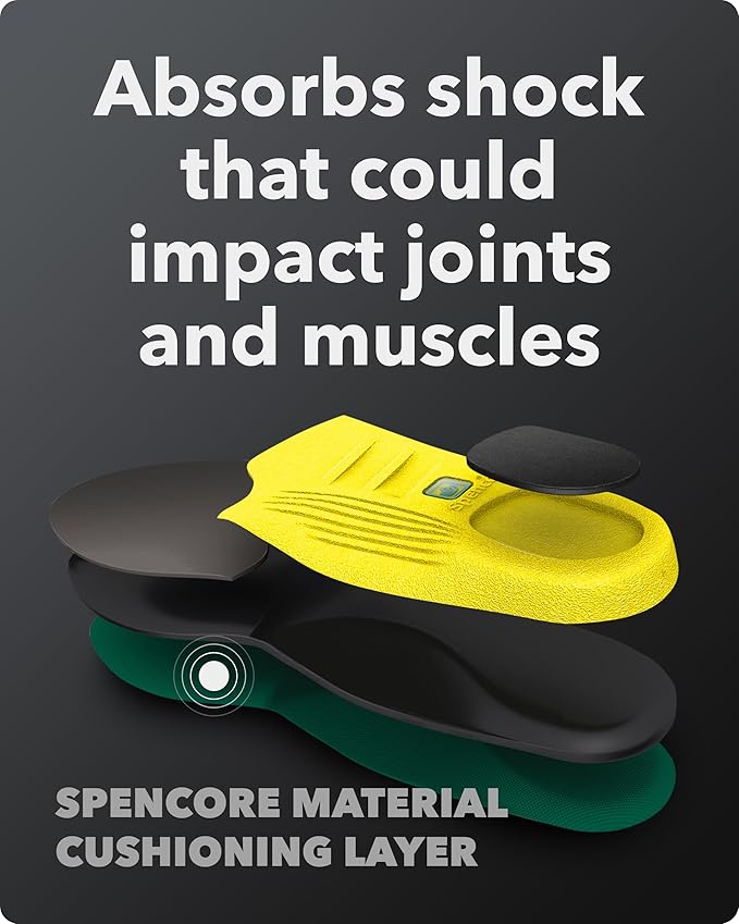 Spenco Insoles Polysorb Cross Trainer - Lightweight, Full-Foot Inserts with Heel-to-Toe Cushioning, Support, & Odor Control, All-Day Comfort & Stability - Ideal for Runners, Walkers, Athletes