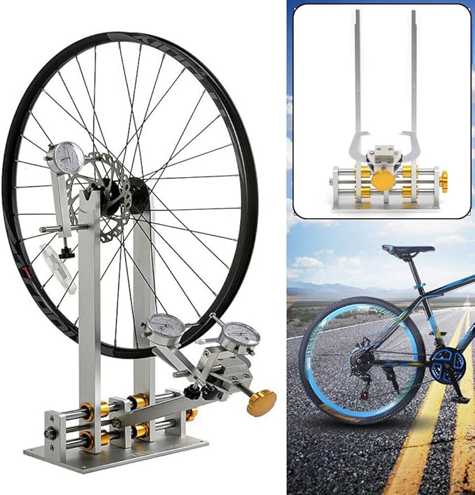 LYNICESHOP Wheel Truing Stand, 10"-29" Bicycle Wheel Truing Stand Bike Hub Maintenance Platform Repair Tool Kit Professional Bicycle Wheel Repair Truing Bearing Stand