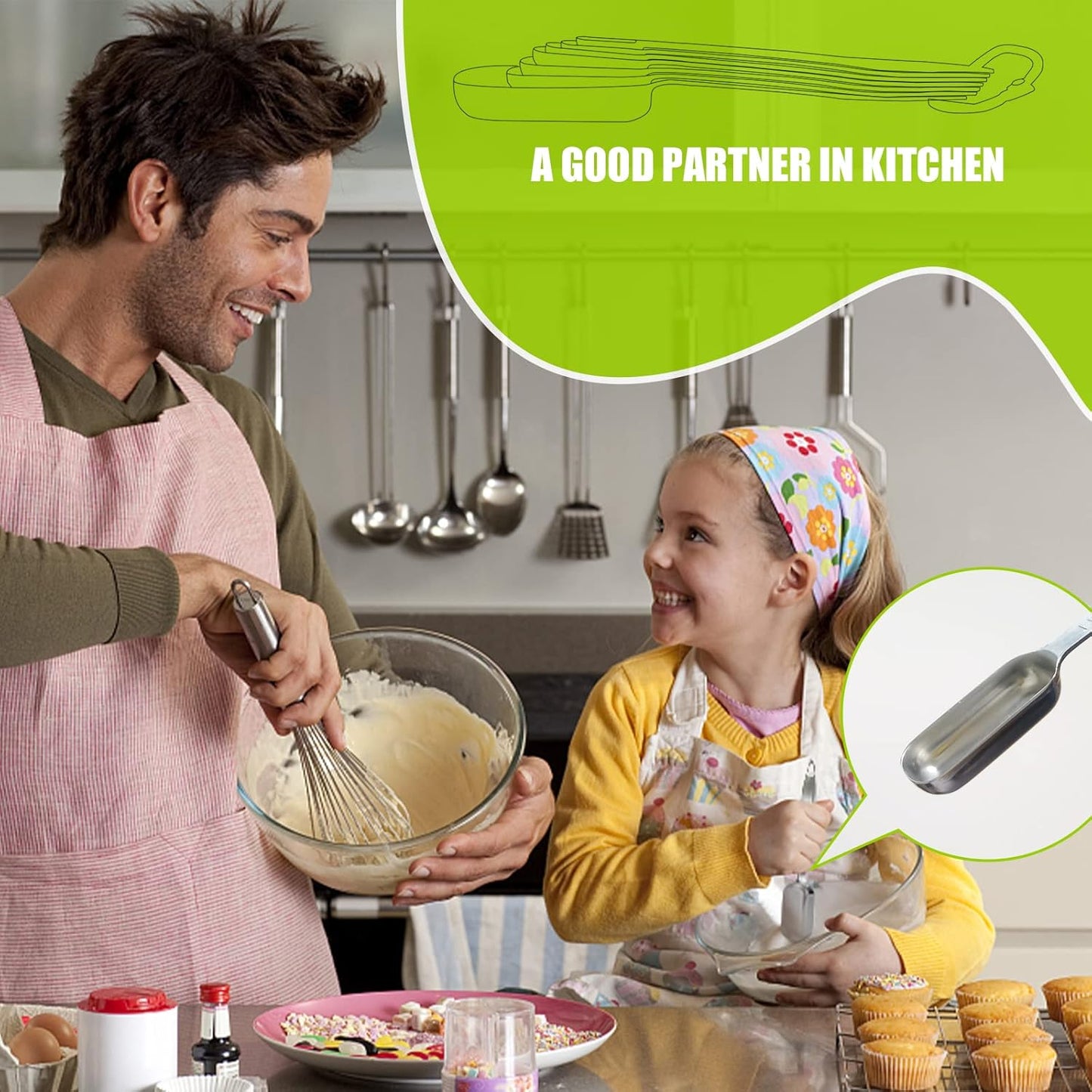 1PCS 1/8Teaspoon (0.63ml) Single Measuring Spoon, Individual Stainless Steel Long Handle Measure Tablespoon Only