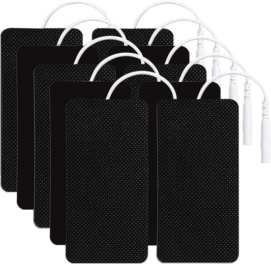 TENS Unit Electrode Pads TENS Pads Replacement Pads for TENS Unit Pads Electrodes for TENS Unit Replacement Pads 10PCS 2"x4" Adhesive Electrode Pads for AUVON TENS Unit Pads TENS 7000 Electrode Pads