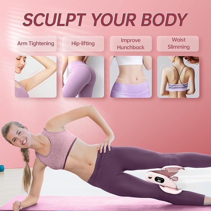 Thigh Master Hip Trainer Kegel Exerciser, Pelvic Floor Muscle Trainer for Women and Inner Thigh Exercise Workout for Men, Thigh & Hip Strengtheners for Home Gym Workout