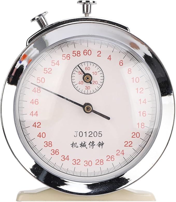 Mechanical Stop Watch, J01205 60 Second Sports Chronograph Running Timer for Physical Experiments Running Cycling