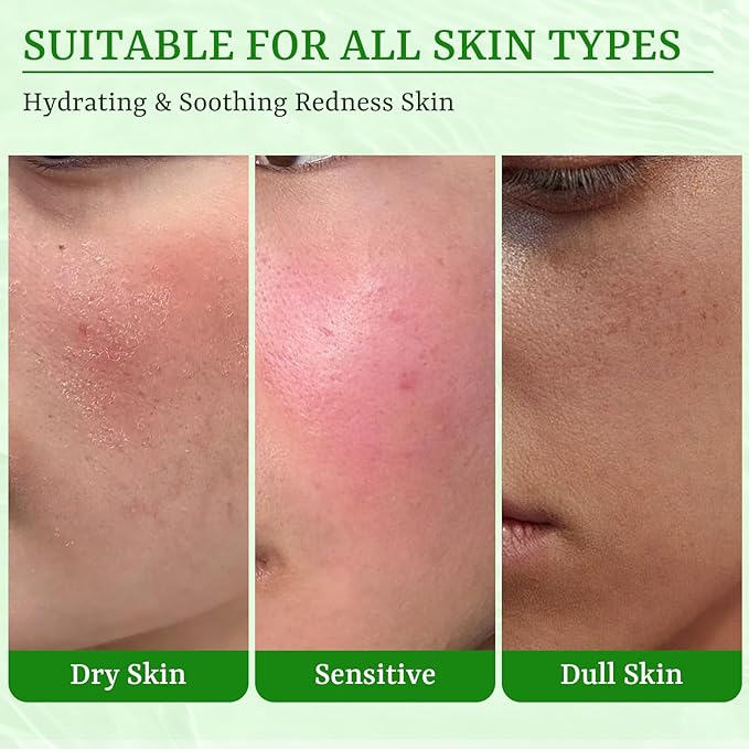 Aloe Vera Face Masks Skincare Soothing Face Mask Hydrating Face Masks Moisturizing Face Mask for Dry, Oil,Sensitive Skin, Aloe Face Sheet Masks for After Sun Care, Calming, Refreshing,10 Pack