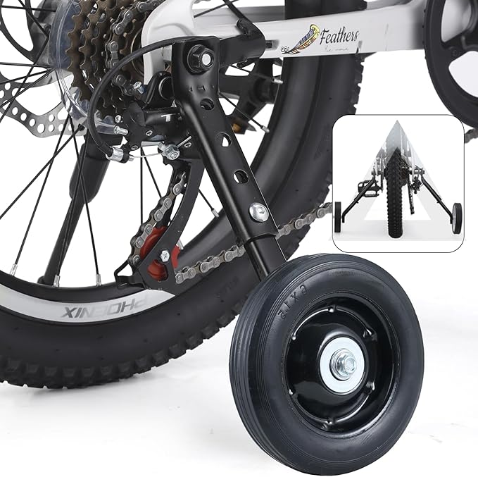 Training Wheels for 24 inch Bike,Compatible for Multi-speed Bike of 20 22 24 Inch,Heavy Duty Training Wheels,1 Pair