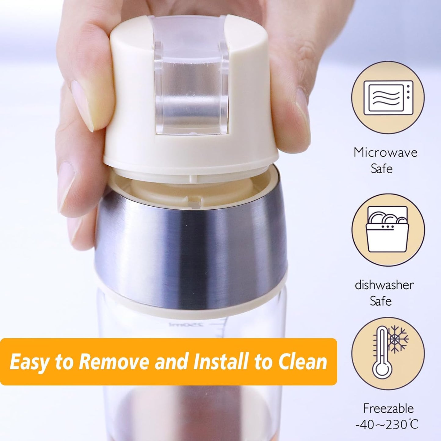 Honey Dispenser No Drip, Maple Syrup Dispenser, Olive Oil Dispensers, Glass Jar with Stand, Beautiful Honey Container, Perfect Oil Pot