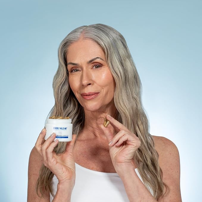 Beverly Hills MD Dermal Repair Anti-Aging Supplement - Hyaluronic Acid, Collagen, Vitamins for Smooth, Plump Skin (3)