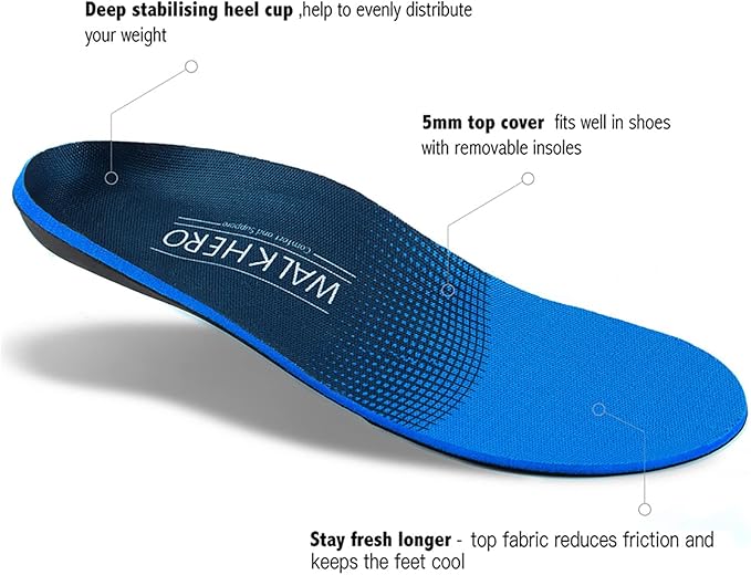 Plantar Fasciitis Relief - Arch Support Insoles for Men Women, Shoe Inserts for Flat Feet, Orthotic Shoe Insoles All-Day Energy and Comfort with Every Step (Mens 13-13 1/2)