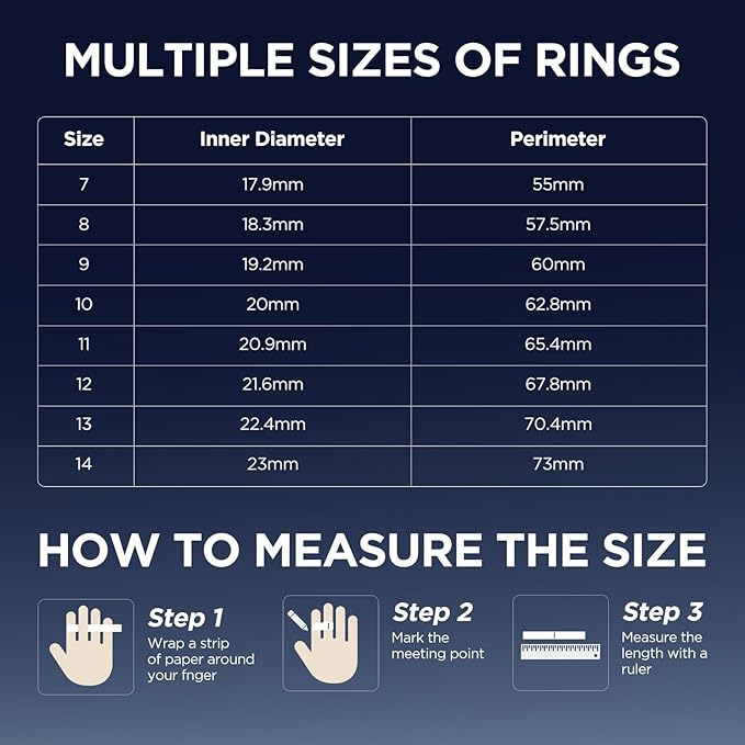 Smart Ring for Women Men, Activity Fitness Tracker with 24/7 Heart Rate Monitor, Waterproof Sleep Tracker Fitness Ring, Step Counter, Calorie Pedometer, No APP Fee,for iOS Android (Silver,#12)