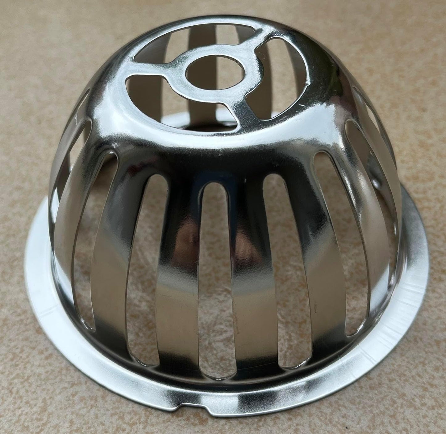 Stainless Steel Roof Dome Drain Cover Strainer Anti-Clogging Atrium Grate 2pcs/pk (Φ: 4 inch)