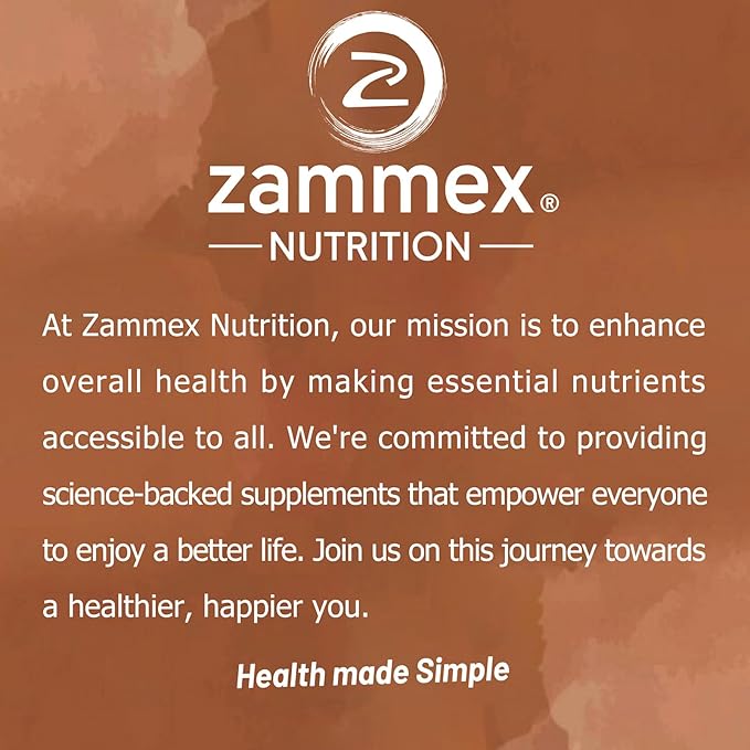 Zammex Multi Collagen Peptides Powder, Type I & III & V & X, Chocolate Collagen Protein Powder, Hydrolyzed Collagen, Supports Hair and Skin, Gut Health, 41 Servings, 1LB