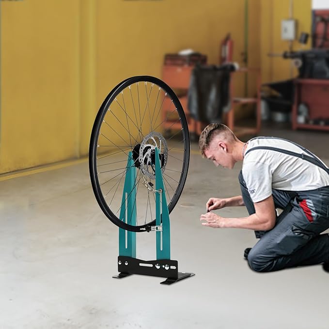 Bike Wheel Maintenance Stand Professional Wheel Truing Stand Bicycle Road Bike Wheel Holder Repair Tools Suitable for 16"-27.5" 700C Wheels