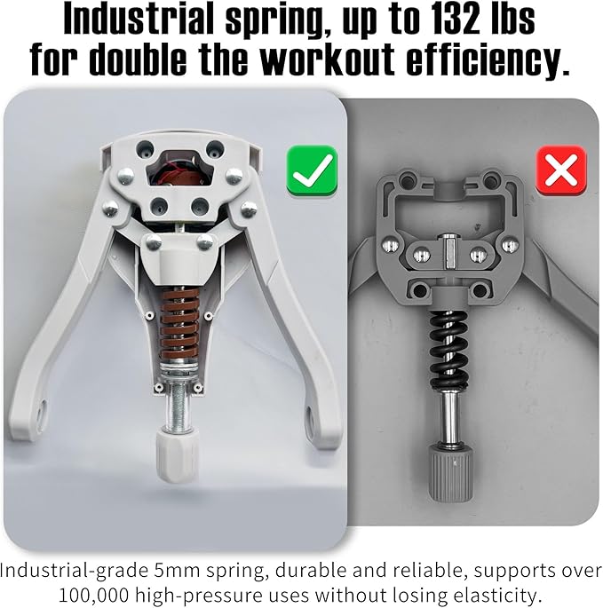 Thigh Trainer 0-132 lbs Adjustable Resistance Pelvic Floor Muscle Kegel Exerciser, Thigh Exerciser & Booty Trainer for Women & Men, Pelvic Floor Exercise Workout Machine