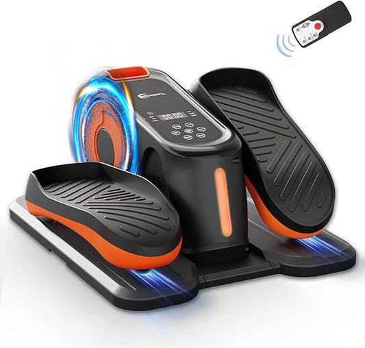 Under Desk Elliptical Machine, Ellipse Leg Exerciser While Sitting for Seniors, Ellipse Leg Exerciser as Seen on TV, Quiet & Portable Mini Seated Pedal Exerciser for Home Office Use
