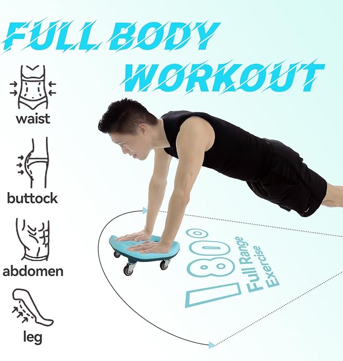 Ab Roller Wheel for Core Workout, Ab Wheel Exercise Equipment for Home Gym