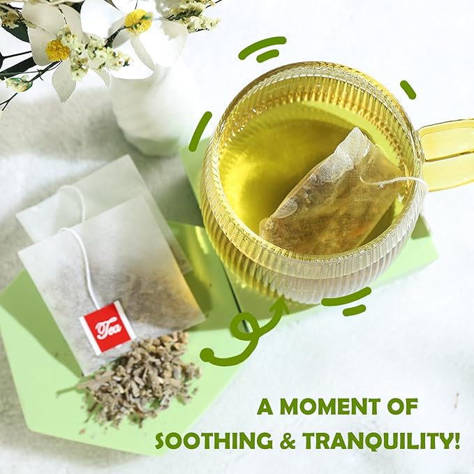 TEARELAE - Premium Sage Leaf Tea Bags - 1.5g x 40 Count - Natural Cut & Sifted Sage Herb Salvia Officinalis - Non-GMO - Caffeine-free - Digestion Support & Breath Support