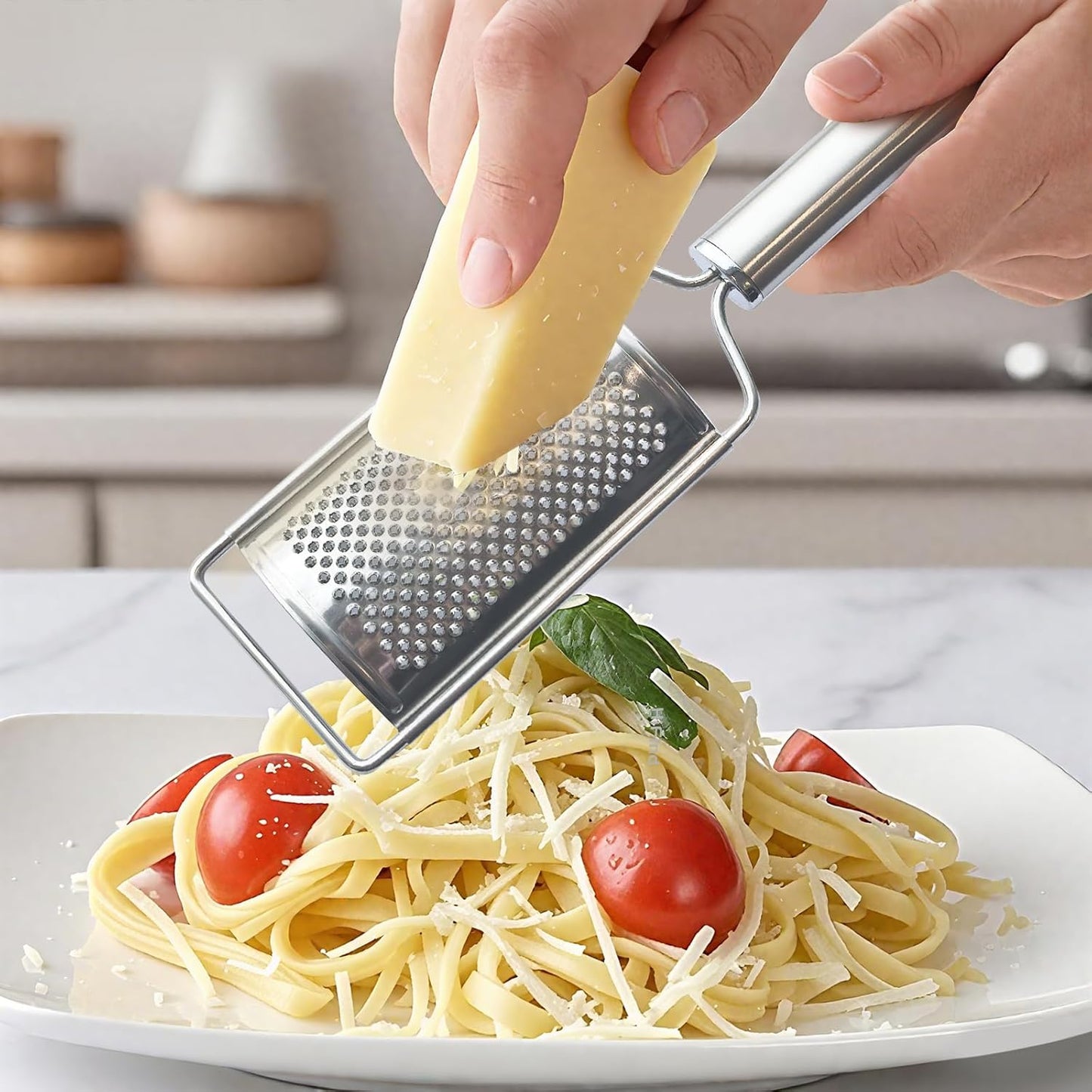 Stainless Steel Cheese Grater Set, Zester Set of 3 Kitchen Grater Lemon Zester for Kitchen, Suitable for Vegetable, Fruit, Chocolate