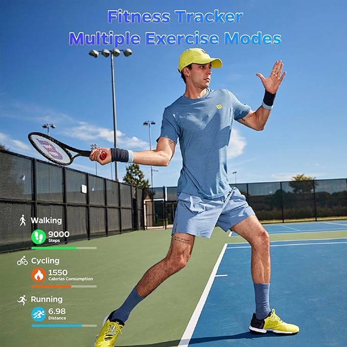 Fitness Tracker, Smart Ring for Women Men, Sleep Tracker Ring with 24/7 Heart Rate Monitor, Fitness Ring with Activity Tracker, Step Counter, Calorie Pedometer, No APP Fee, iOS Android (Rose Gold, 10)